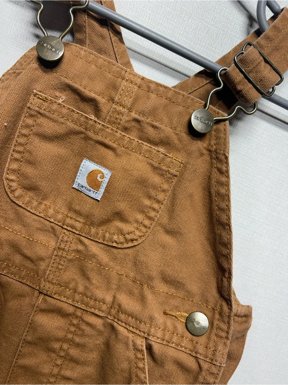 Carhartt Tan Brown Duck Carpenter Overalls
